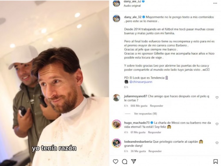 發(fā)型師透露梅西的孩子們希望其戴發(fā)帶比賽，梅西表示可以考慮