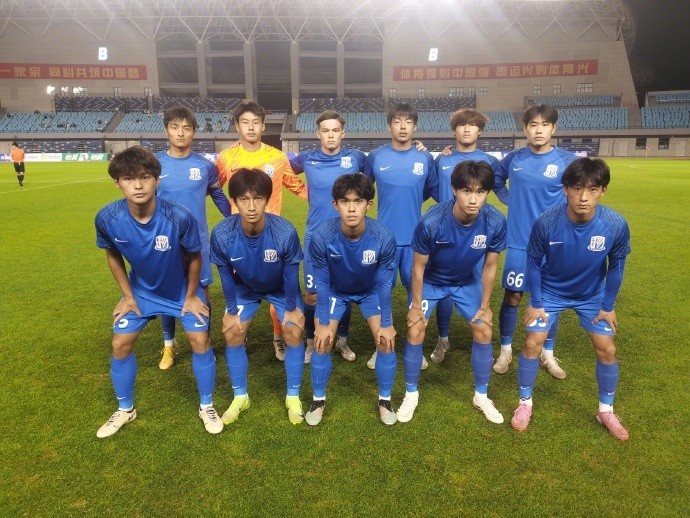 青少年精英聯(lián)賽U21組晉級(jí)賽階段I組第3輪，上海申花7-0青島西海岸