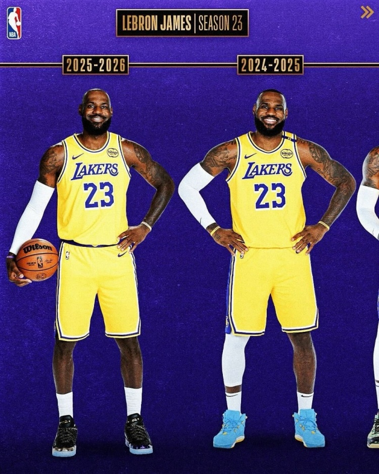 從青澀少年→四旬老漢！NBA官方曬詹姆斯23個媒體日變化
